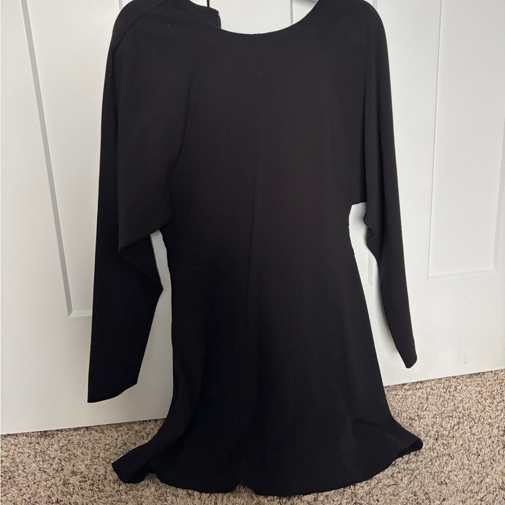 & Other Stories Black Crew Neck Dress